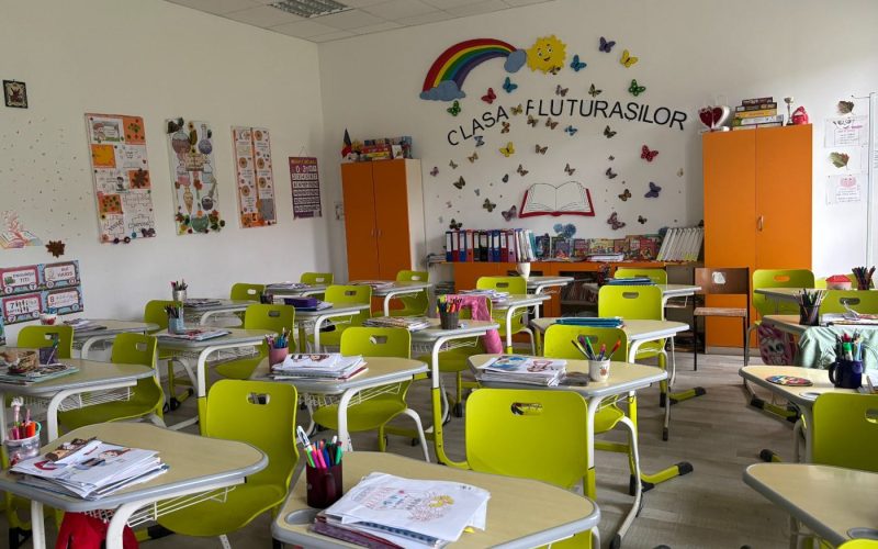 Clasa pregătitoare amenajată colorat
